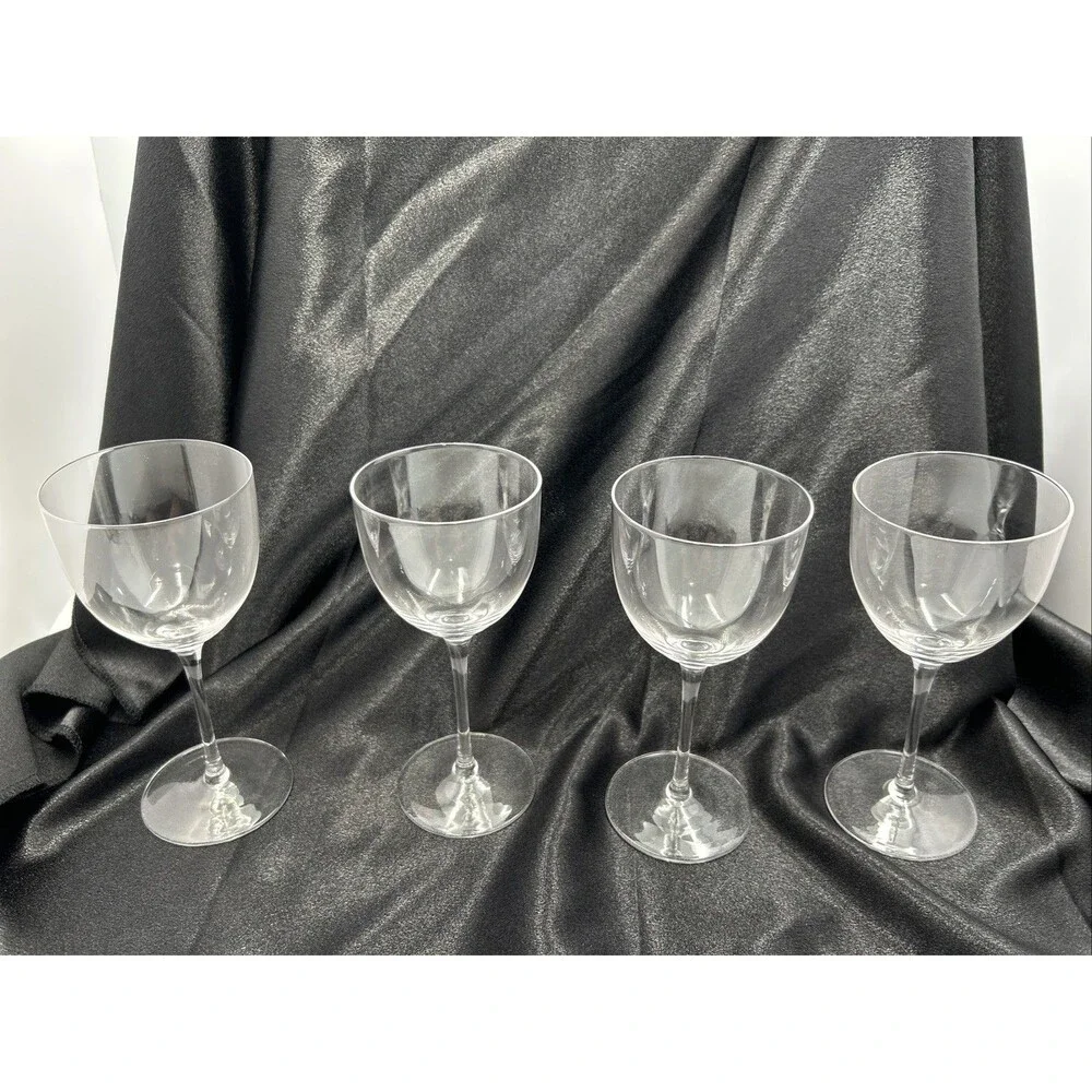 Cocktail Glasses, 5 oz Hand Blown Martini Glasses Set of 4 NIB